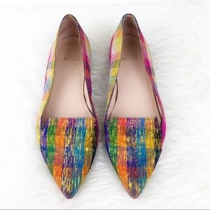 STUART WEITZMAN Rialto Tinsel Pointed Toe Flats